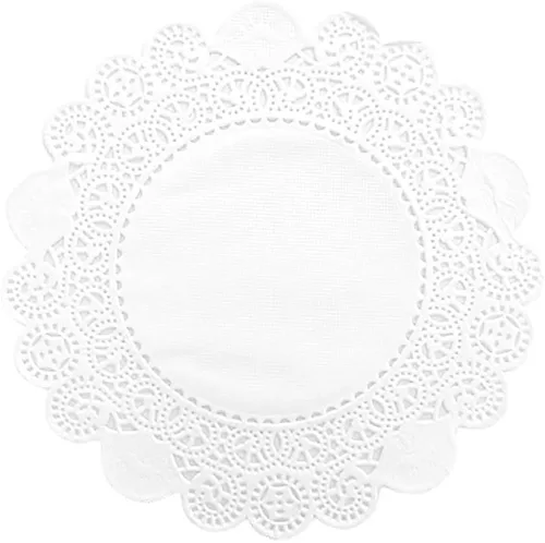 Miniatura 24 de 250 piezas de papel redondo de encaje de 3.5 pulgadas de alta calidad, sin polvo, corte limpio, diseño simple: fiesta/regalo/para tartas/decoración