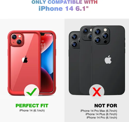 Miniatura 386 de Diaclara Funda diseñada para iPhone 16, mejorada [protección completa de la cámara], carcasa resistente de cuerpo completo con protector de pantalla