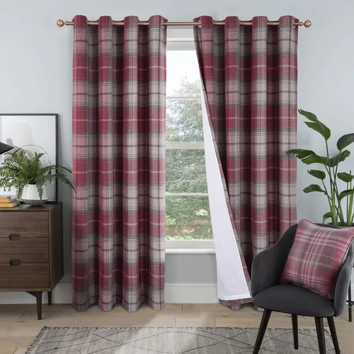 Miniatura 14 de always4u - Cortinas térmicas aisladas con diseño de cuadros, de 63 pulgadas de largo, de doble capa, cortinas térmicas para sala de estar