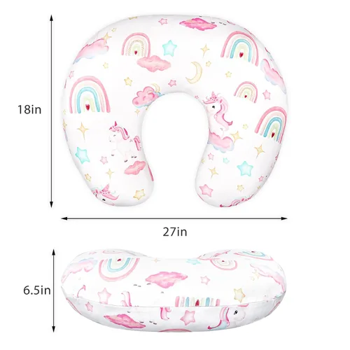 Miniatura 6 de Pea Pod Funda de almohada de lactancia, funda de almohada para mamás, suave, transpirable, tela de punto orgánico, fundas de almohada para recién