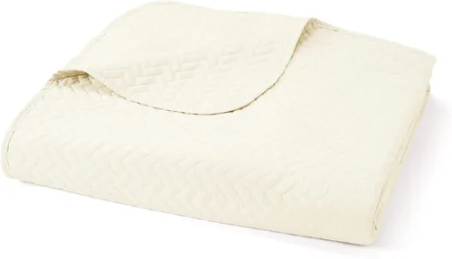 Miniatura 6 de Linen Market Juego de ropa de cama de 3 piezas color marfil tamaño Queen – Una colcha ligera y edredones lavables a máquina – Incluye colcha