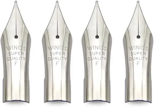 Miniatura 8 de 2 puntas especiales de repuesto para pluma estilográfica, perfectas para bolígrafo piloto 78G 88G KaKuno (1 punta F plateada y 1 punta EF plateada)