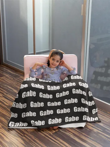 Miniatura 4 de Manta de bebé personalizada con nombre para niños, manta personalizada con monograma para niños, manta de bebé suave y acogedora, regalo Familia