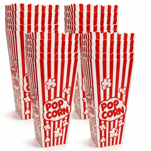 Miniatura 7 de Homrelaxy Paquete de 10 cajas de plástico para palomitas de maíz, 7.5 pulgadas de alto y 3.6 pulgadas cuadradas de gran capacidad, recipientes