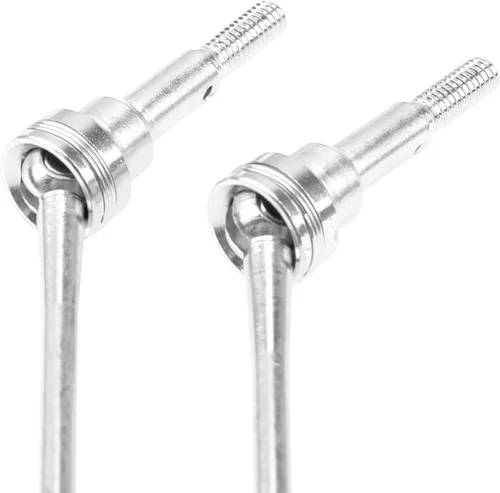Miniatura 3 de Metal RC Universal Drive Shaft Joint Dogbone Upgrade Parts Compatible con WLtoys 12428 12423 1/12 RC Car (Plata)