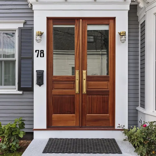 Miniatura 8 de Números de Casa Modernos para Exterior - Autoadhesivos, Grandes de 6 Pulgadas, Números de Dirección de Casa de Metal - Ideales para Buzón, Puerta