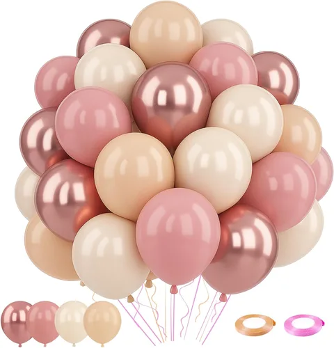 Miniatura 26 de Patimate Juego de globos de confeti negro y dorado, kit de 50 piezas de globos de látex de confeti metálico dorado negro y blanco de 12 pulgadas