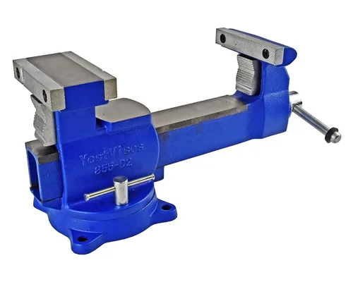 Miniatura 13 de Yost Vises 880-D2 Sistema de mordaza reversible combinada 20.3 cm de ancho de mandíbula de alta resistencia para tubos y banco de utilidad La