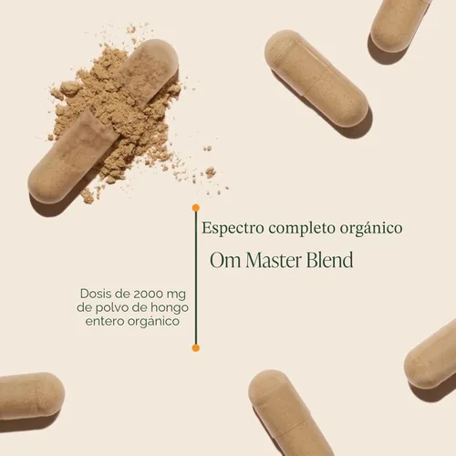 Miniatura 3 de Om Mushroom Superfood Master Blend - Suplemento de cápsulas de hongos, 160 unidades, 40 porciones, complejo de 10 hongos, melena de leones, chaga