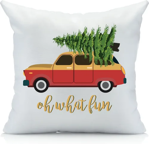 Miniatura 19 de Oh, Susannah Funda de almohada navideña de forro polar, multicolor (1 18 x 18 pulgadas)