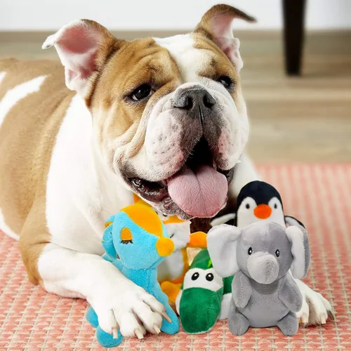 Miniatura 9 de SHARLOVY Juguetes chirriantes para perros pequeños, juguete de peluche para cachorros, lindo juguete masticable para cachorros para la dentición