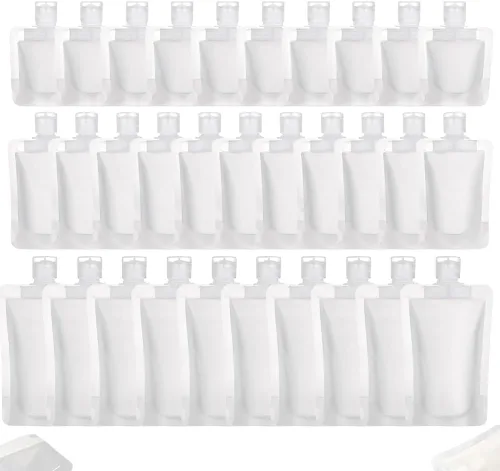 Miniatura 7 de 15 bolsas portátiles de embalaje de maquillaje líquido de viaje, bolsas portátiles 2025 para artículos de tocador, accesorios de viaje recargables