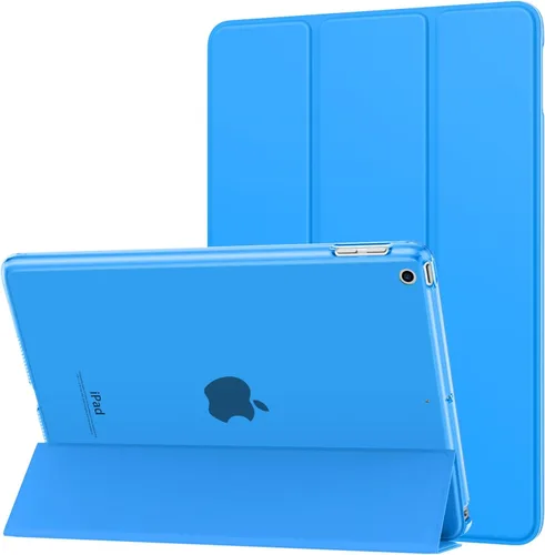Miniatura 15 de MoKo Funda para iPad 9.7 2018/2017 de 5ª / 6ª Generación - Funda delgada y ligera con soporte para Smartphone con parte trasera translúcida