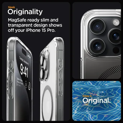 Miniatura 198 de Spigen Funda para iPhone 13 Mini, ultra híbrida MagFit [antiamarilleo] [compatible con Magsafe] - Transparente