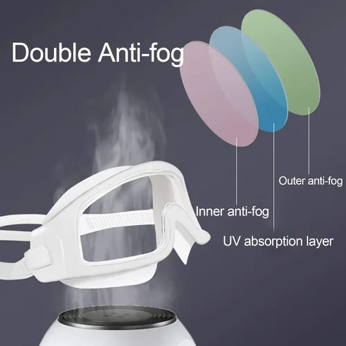 Miniatura 3 de Myopia - Gafas de natación antivaho sin fugas, marco grande, protección UV 100%
