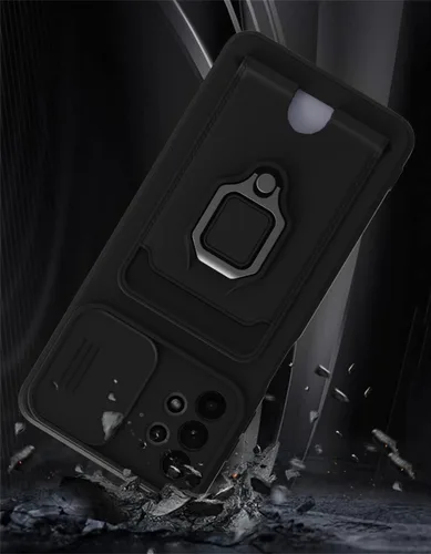 Miniatura 5 de Funda cruzada compatible con Samsung Galaxy A52, funda de teléfono con correa y soporte para tarjetas, anillo magnético con soporte