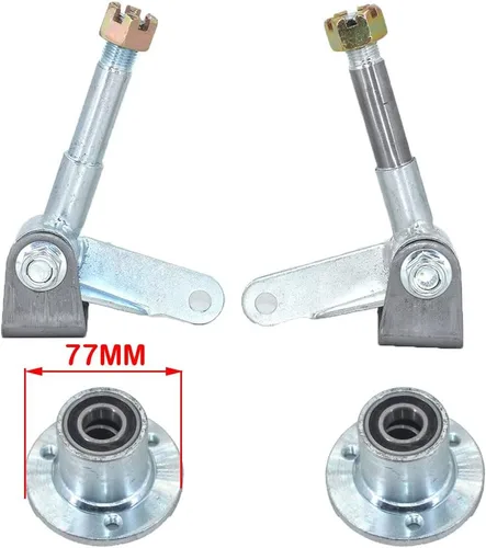 Eje de nudillo de rueda de 5 pulgadas con cubo de rueda apto para Go Cart ATV Quad Buggy Drift Trike Mini Bike 4 Wheelers