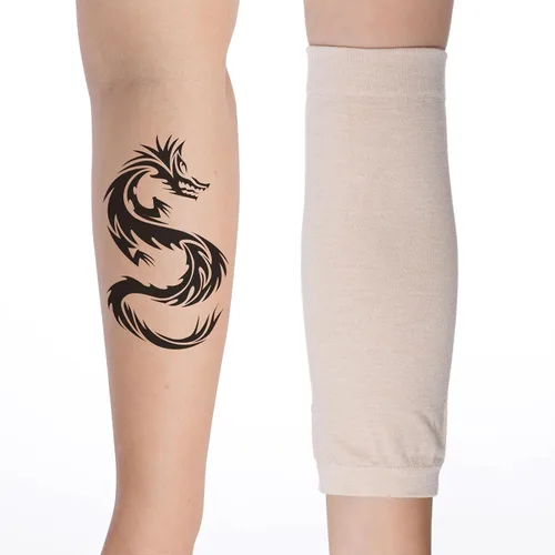 Miniatura 4 de HOVEOX 3 pares de mangas para cubrir tatuajes de antebrazo, manga para cubrir tatuajes, fundas de compresión para tatuajes (8.2 pulgadas, color nudo)