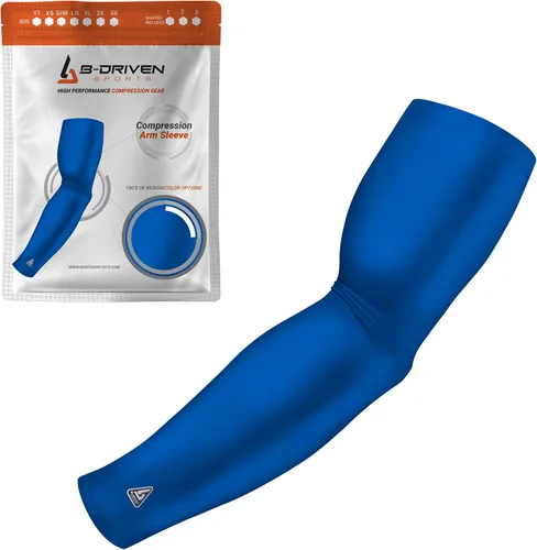 Miniatura 16 de B-Driven Sports Manga de Compresión Pro-Fit para Brazo - Deportes Atléticos Baloncesto, Fútbol, Sóftbol, Carrera, Juegos, - nan (1 unidad)
