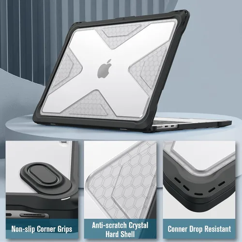 Miniatura 5 de Fintie Funda para MacBook Air de 13.6 pulgadas A3449 A3240 A3113 A2681 (versión 2022 2023 2024 2025 2026) – Carcasa rígida resistente para MacBook
