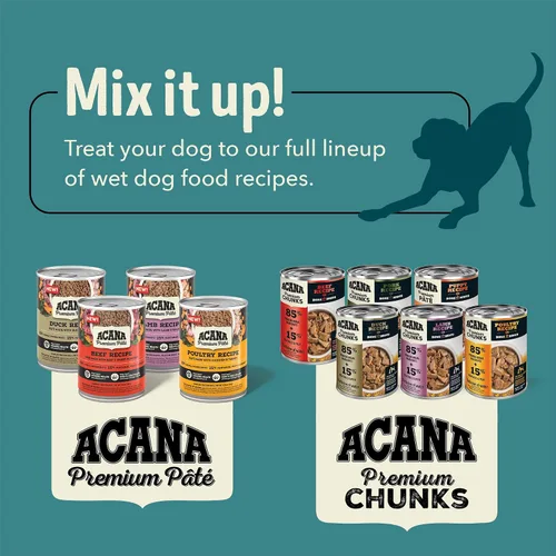 Miniatura 7 de ACANA Premium Trozos en Caldo de Hueso Sin Granos Comida Húmeda para Perros Receta de Ternera 12.8 onzas Latas (12 Unidades)