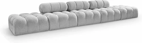 Miniatura 42 de Meridian Furniture 611Cream-S68A Colección Ames Moderno Sofá modular contemporáneo con tela de boucle color crema, modular para crear