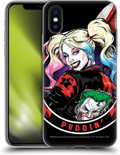 Miniatura 36 de Head Case Designs Funda de gel suave con licencia oficial de Batman DC Comics Love Hate Joker Harley Quinn Graphics [protección de grado militar]