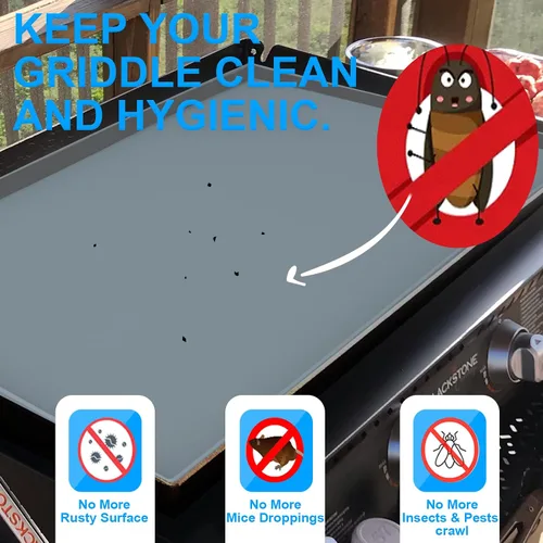 Miniatura 2 de Alfombrilla de silicona de 22 pulgadas para Blackstone Griddle Top, cubierta protectora de silicona 100% para parrilla Blackstone