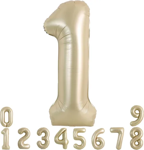 Miniatura 11 de TONIFUL 40 Inch Pastel Blue Number 8 Foil Balloons Large Mylar Foil Digital 8 Balloons for 8th Birthday, Gender Neutral Party, Baby Shower, Oro rosa