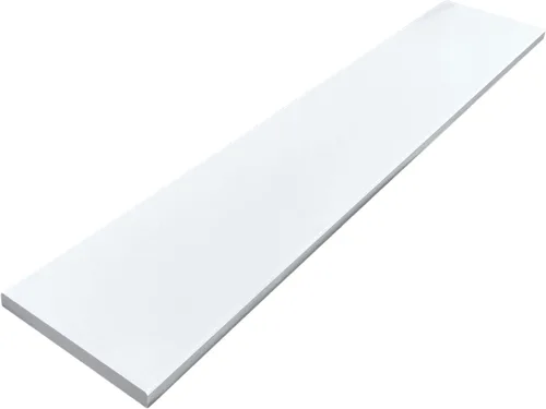 Miniatura 33 de Umbral de Mármol Artificial Súper Blanco para Bordillo de Ducha, Protector contra Salpicaduras de Tocador de Baño, Alféizar de Ventana, Transiciones