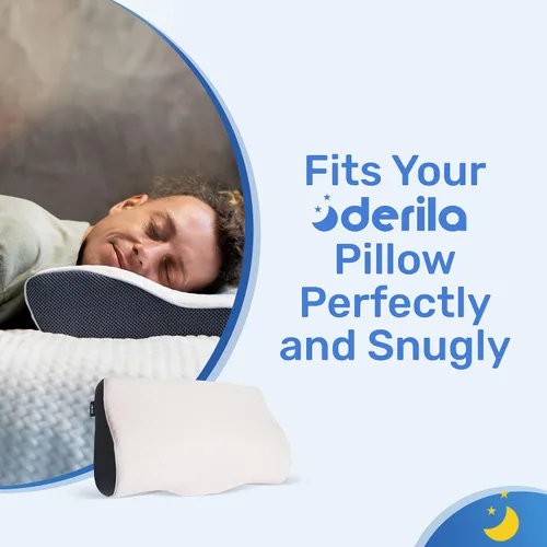 Miniatura 5 de Derila Funda de almohada Diseñada para mantener tu almohada de espuma viscoelástica cubierta y protegida con esta funda de almohada blanca nítida