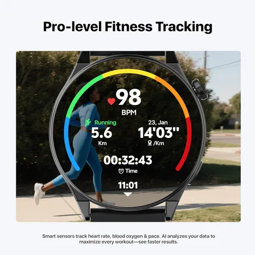 Miniatura 10 de AI Chatgpt, reloj inteligente para hombre, reloj traductor, rastreador de actividad física con monitor de frecuencia cardíaca y sueño