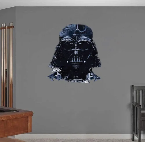 Miniatura 3 de Vader - Calcomanía de pared de Darth Vader para dormitorio, dormitorio, papel tapiz adhesivo para interiores, murales de vinilo, decoración
