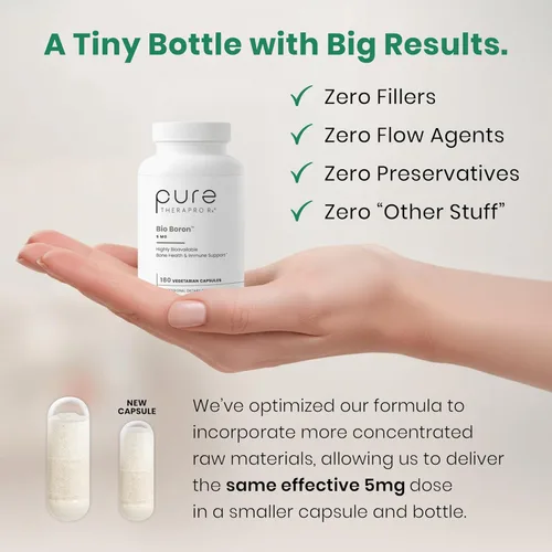Miniatura 3 de Pure TheraPro Rx Bio Boron - Boro de glicina bororgánica para hombres y mujeres – Fórmula premium para la salud ósea, flexibilidad