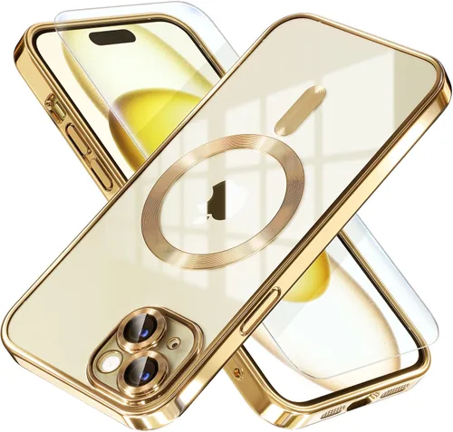 Miniatura 27 de Misea Funda magnética para iPhone 14 compatible con MagSafe [nunca amarillenta] [protección contra caídas de grado militar] protector completo