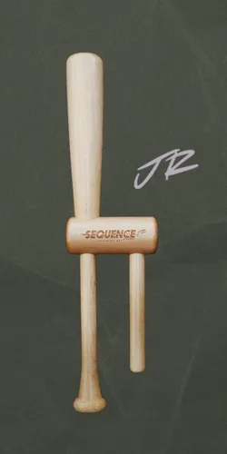 Miniatura 2 de Bate de entrenamiento de secuencia deportiva sin errores, entrenador de béisbol de dos manos para control de swing y barril, ideal para jugadores
