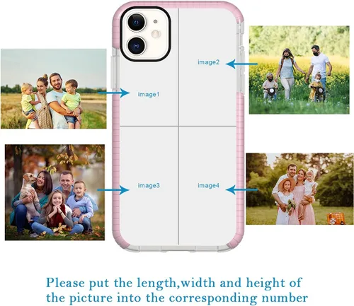 Miniatura 15 de Funda de teléfono personalizada para iPhone 11, diseño personalizado de fotos de collage de múltiples imágenes, resistente a los golpes, resistente