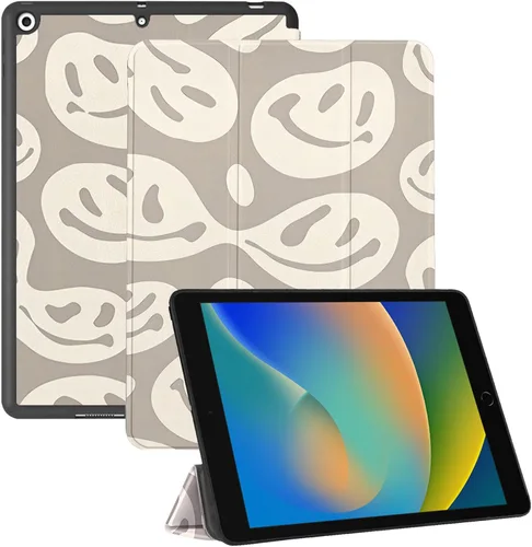 Miniatura 14 de Compatible con iPad de 10.2 pulgadas, Funda de 9ª/8ª/7ª Generación (2021/2020/2019) con Soporte para Lápiz/Parte Trasera de TPU Suave con Función