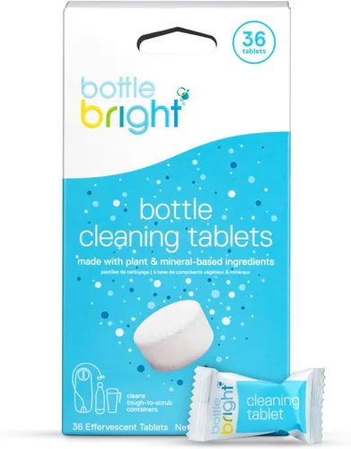 Miniatura 9 de Bottle Bright Pastillas de limpieza de 12, 36, 78 unidades – Limpiador de botellas de agua para acero inoxidable, vasos, termo Elimina las manchas