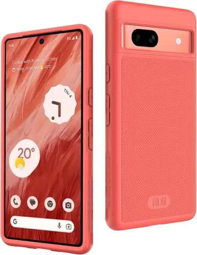 TUDIA MergeGrip [Doble Capa] - Funda para Google Pixel 7a (2023), [Probada en Caídas de Grado Militar] Borde Elevado para Protección de Pantalla y