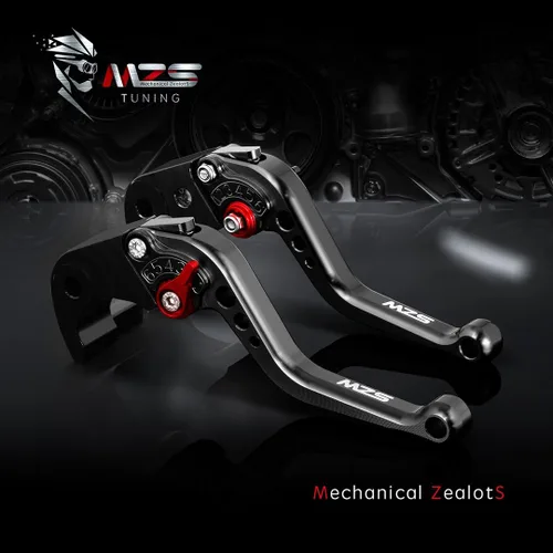 Miniatura 6 de MZS - Palancas de embrague/freno cortas ajustables para motocicleta, color negro, CNC, compatibles con Z900 17-24 / Z650 Z650RS EX650 ER6F 17-25