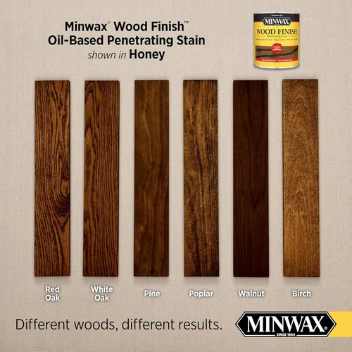Miniatura 2 de Minwax 700494444 Acabado de madera, Miel, 1 cuarto de galón