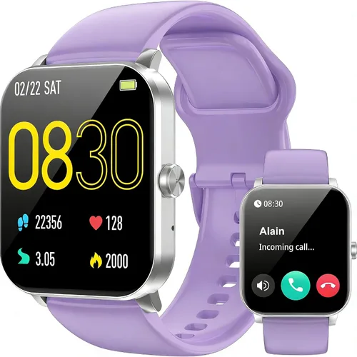 Miniatura 8 de Reloj inteligente, relojes inteligentes para hombres y mujeres, rastreador de fitness HD de 1.85 pulgadas (respuesta/hacer llamadas), más de 120