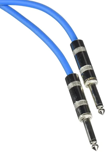 Miniatura 20 de Seismic Audio Cables de guitarra para altavoces, cables de guitarra TS de ¼ pulgadas, 3 pies, multicolor, paquete de 6 Color múltiple