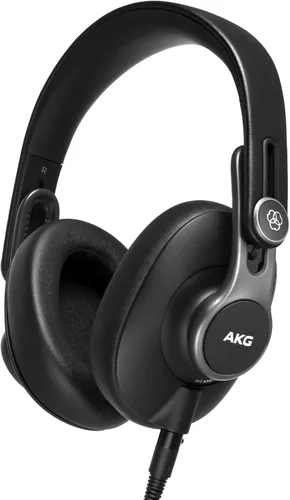 AKG Pro Audio K371 - Auriculares con cable sobre la oreja, con parte posterior cerrada, plegables para grabación profesional en estudio, monitor de