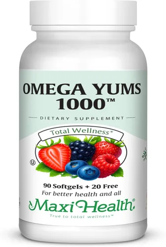 Miniatura 7 de Maxi Health Aceite de pescado de 2000 mg - Suplemento Omega 3 para adultos y niños - Fruity Burst - Aceite de pescado Omega-3 Fuente de ácidos