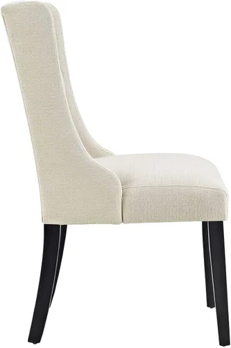 Miniatura 4 de Modway Baronet - Juego de 4 sillas Parsons de tela tapizada para cocina y comedor, color beige