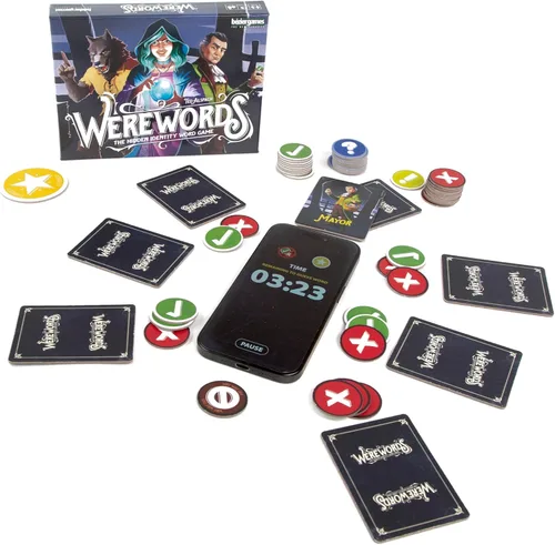 Miniatura 3 de Bezier Games Werewords Juego familiar rápido de adivinanzas de palabras de 5 minutos y deducción social Roles ocultos y votación 4-10 jugadores