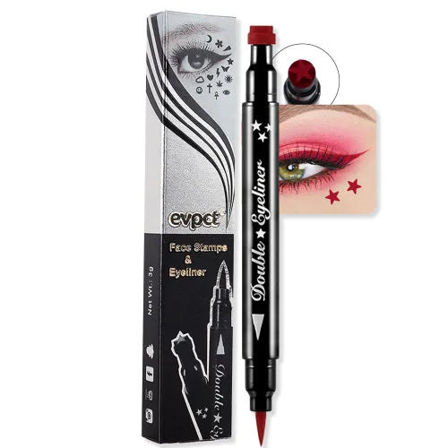 Miniatura 7 de evpct 1 Pieza Sello de Delineadores de Ojos Alados Color Negro, Sellos Faciales de Lunas Negras Maquillaje Delineador de Ojos Juego de Herramientas