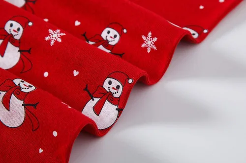 Miniatura 7 de Babyroom Pijama de algodón a juego de 4 piezas para niñas pequeñas y muñecas a juego